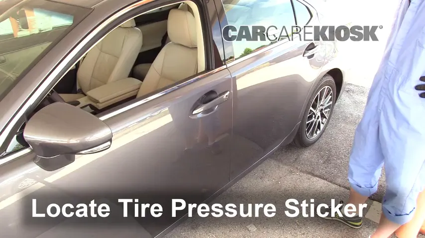 2017 Lexus ES350 3.5L V6 Tires & Wheels Check Tire Pressure
